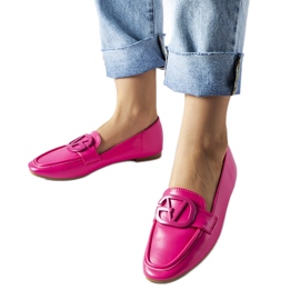 Mocassins com fivela rosa da Delgi