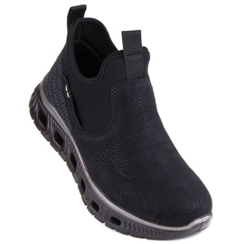 Rieker W RKR616 botins confortáveis, pretos Rieker W RKR616 botins confortáveis, pretos
