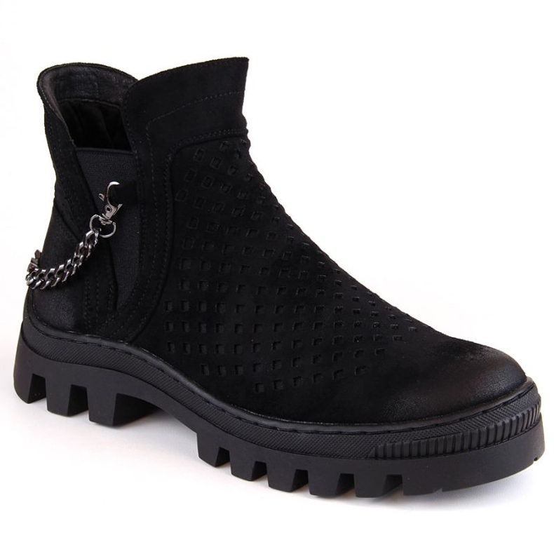 Botins de camurça Potocki W WOL179A, preto
