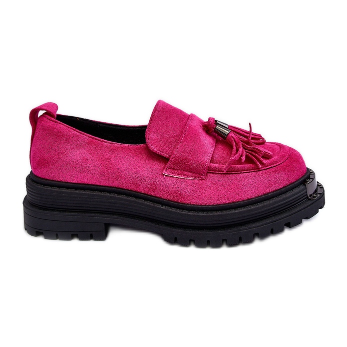 PS1 Sapatos de camurça Mocassins femininos fúcsia Ramvli rosa