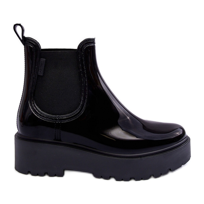 Wellingtons Lacadas na Plataforma Big Star MM274395 Preto