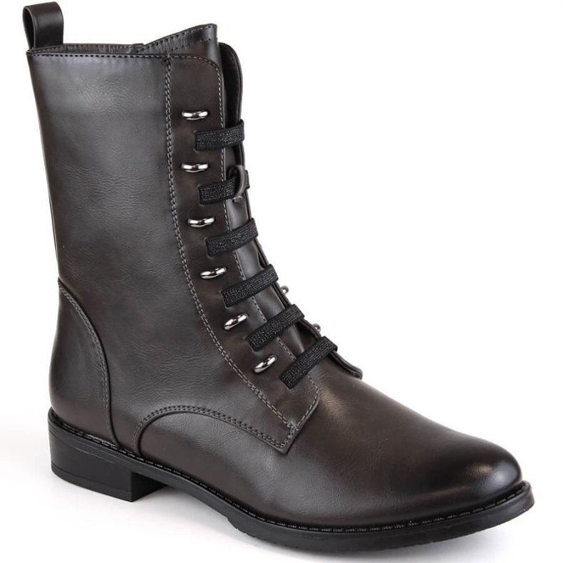 Botas com zíper isolado Jezzi W JEZ376C, cinza Botas com zíper isolado Jezzi W JEZ376C, cinza