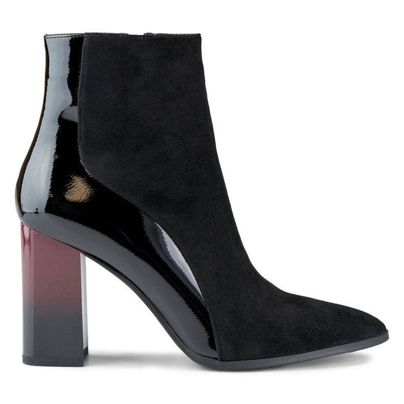 Botas femininas elegantes de salto alto preto