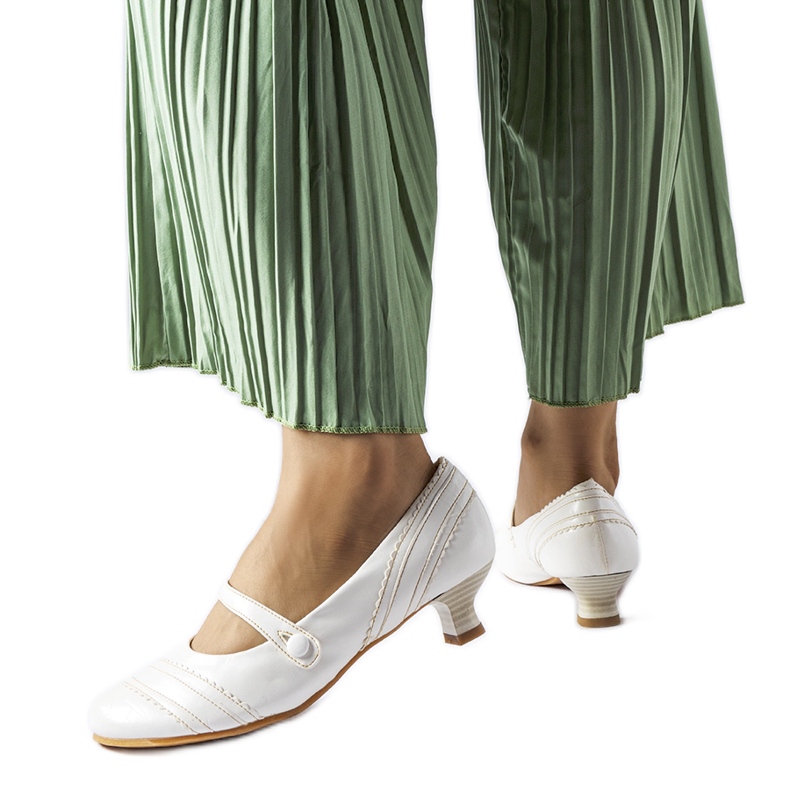 Sapatos de salto baixo Sant'Antonio branco