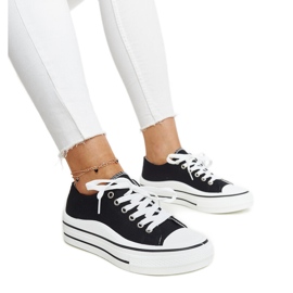 Tênis Dima preto com sola grossa