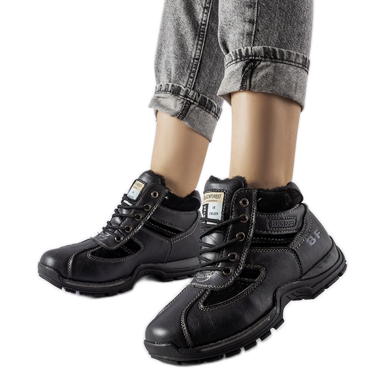 Trabalhadores de inverno Black Falla preto