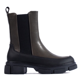 SHELOVET Botins de cano alto B20 preto