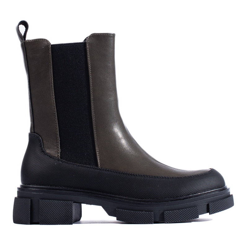 SHELOVET Botins de cano alto B20 preto