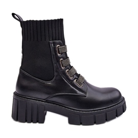 Botas de trabalho com elástico superior preto Kasseis preto