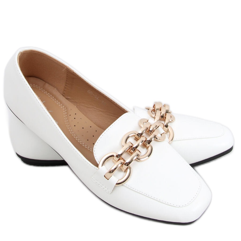 Mocassins femininos Bianca White branco