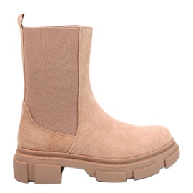 Botas Chelsea de cano alto Magers Khaki bege Botas Chelsea de cano alto Magers Khaki bege