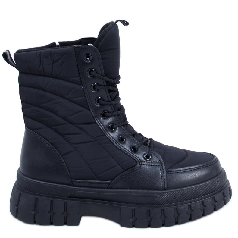 Botas rasas com cadarço Barkin Negro preto