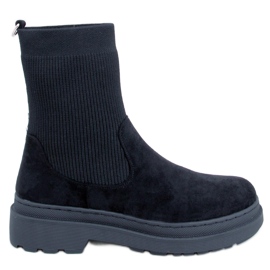Joyner Botas Chelsea pretas com parte superior flexível preto Joyner Botas Chelsea pretas com parte superior flexível preto