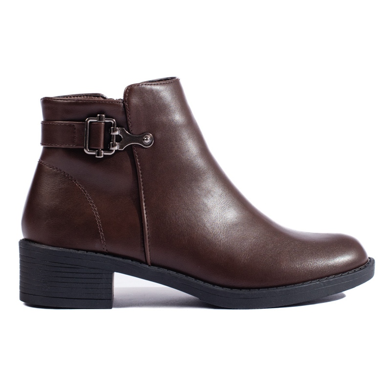 Botas femininas clássicas Shelovet marrons castanho