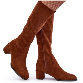 Sergio Leone Botas clássicas de camurça marrom Harpen