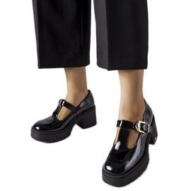 Sapatos pretos Karino 4821/090-P PRETO/NAPLAK