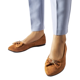 Sapatilhas marrons com bico pontudo Jetté marrom