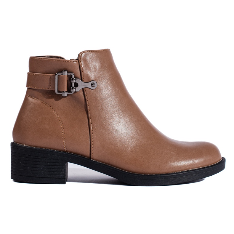 Botas femininas clássicas Shelovet marrons castanho