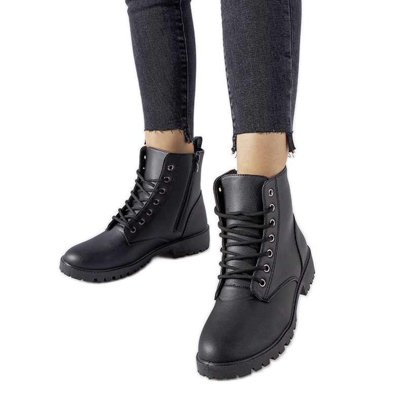 Inna Botas Rosing clássicas pretas com isolamento preto