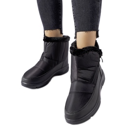 Botas de neve pretas Judithe isoladas com zíper preto