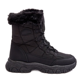 PE1 Botas de neve femininas com pele e zíper, Preto Vittora PE1 Botas de neve femininas com pele e zíper, Preto Vittora