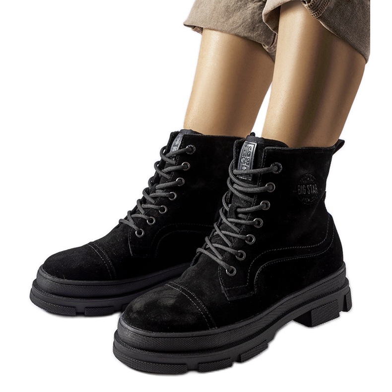 Trabalhadores de couro preto Big Star KK274524