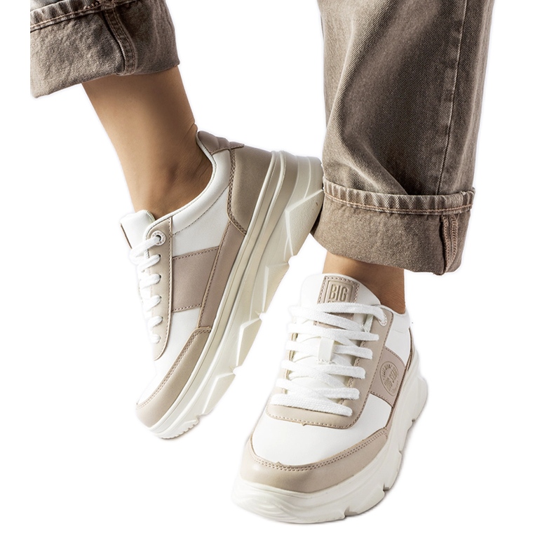 Tênis Big Star branco MM274500 bege