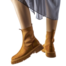 Botas marrons de camurça ecológica Big Star MM274541 castanho marrom