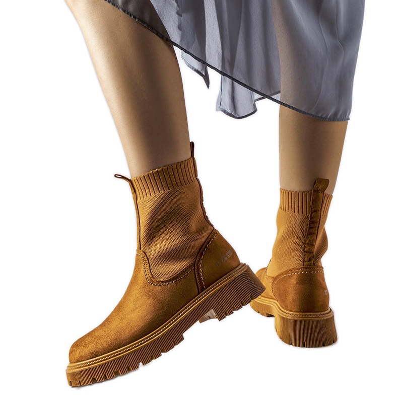 Botas marrons de camurça ecológica Big Star MM274541 castanho