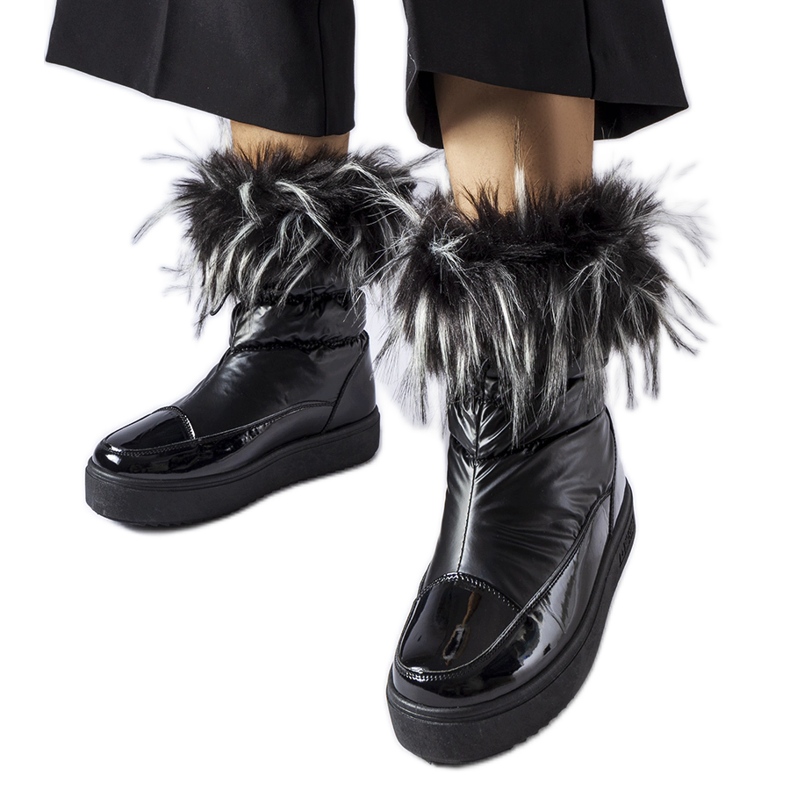 Big Star Botas de neve com isolamento preto MM274379