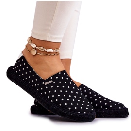 Alpercatas femininas Big Star de bolinhas JJ274867 pretas preto