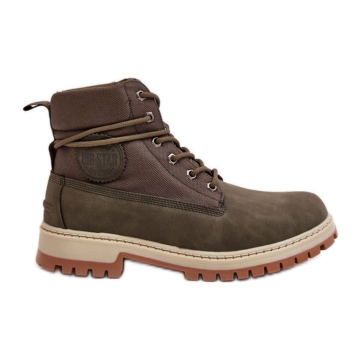 Botas masculinas Trapper Memory Foam cáqui Big Star KK174205 verde Botas masculinas Trapper Memory Foam cáqui Big Star KK174205 verde