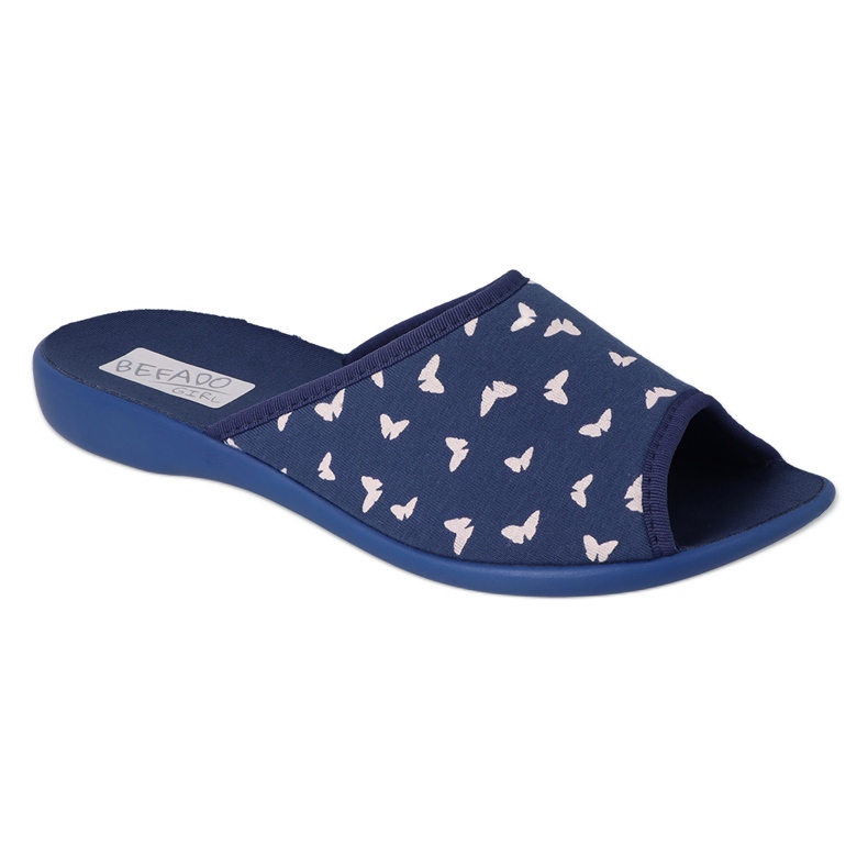 Sapatos femininos Befado pu 254D150 azul