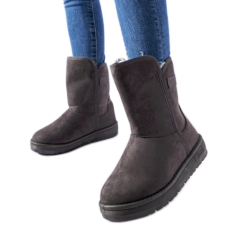 Botas de neve cinza Big Star KK274619