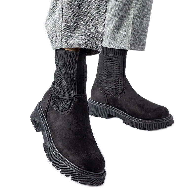 Botas meia pretas Big Star MM274540 preto