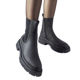 Botins pretos com isolamento maciço da Banaudon