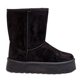 PS1 Botas de neve femininas pretas Abrams com isolamento de pele preto PS1 Botas de neve femininas pretas Abrams com isolamento de pele preto