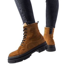 Trabalhadores de couro marrom Big Star KK274524