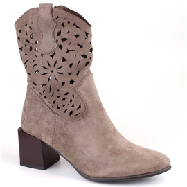 Botas de cowboy com aberturas Jezzi W JEZ417B, bege