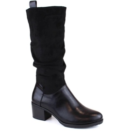 Botas de salto alto isoladas Jezzi W JEZ420A, pretas preto Botas de salto alto isoladas Jezzi W JEZ420A, pretas preto