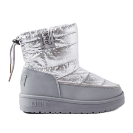 Botas de neve cinza Big Star KK374218 prata