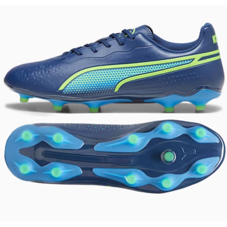 Chuteiras Puma King Match FG/AG 107570-02 azul
