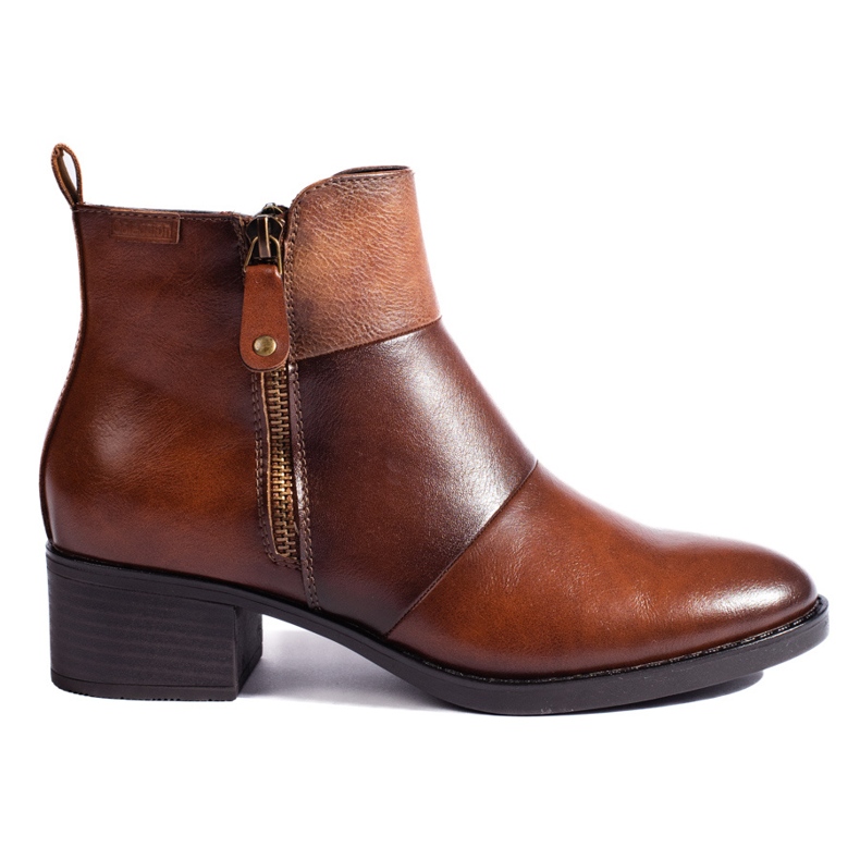 Botins femininos marrons da Vinceza castanho