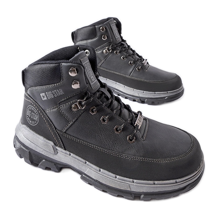 Botas masculinas pretas Big Star KK174120 pretas preto