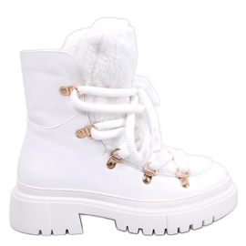 Botas de pele de carneiro Shea White branco