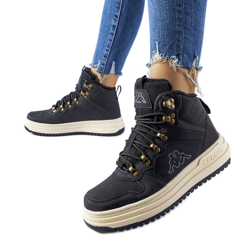 Sapatos isolados pretos Kappa 243364 Tobin