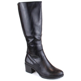 M.Daszyński M. Daszyński botas de salto alto com elásticos W SA128-36 SAN28A preto