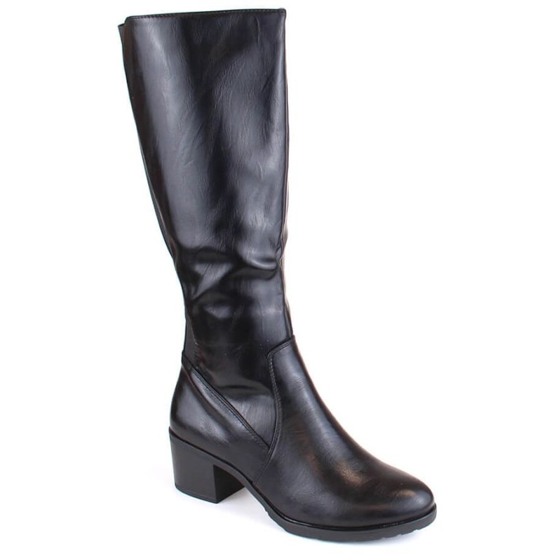 M.Daszyński M. Daszyński botas de salto alto com elásticos W SA128-36 SAN28A preto