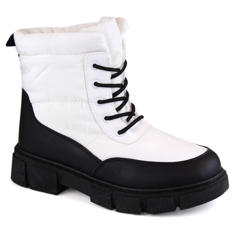Botas femininas de neve com cadarço e isolamento, brancas, T.Sokolski Z23-389 branco