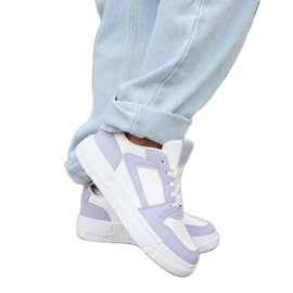 Inna Tênis Linneo clássico branco e roxo